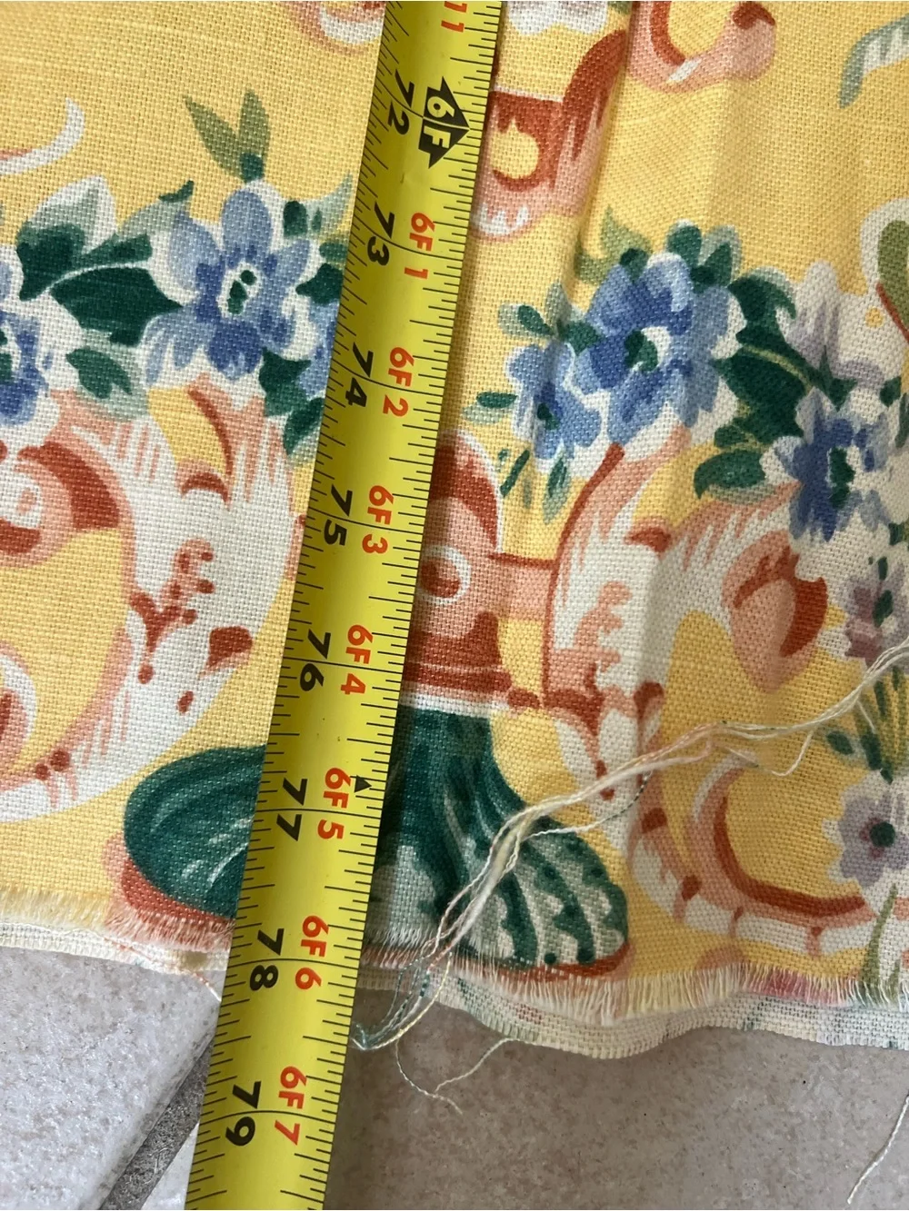 Vintage Atelier Originals 1991 Floral Decorator Fabric 4.33 Yards 55” Wide
